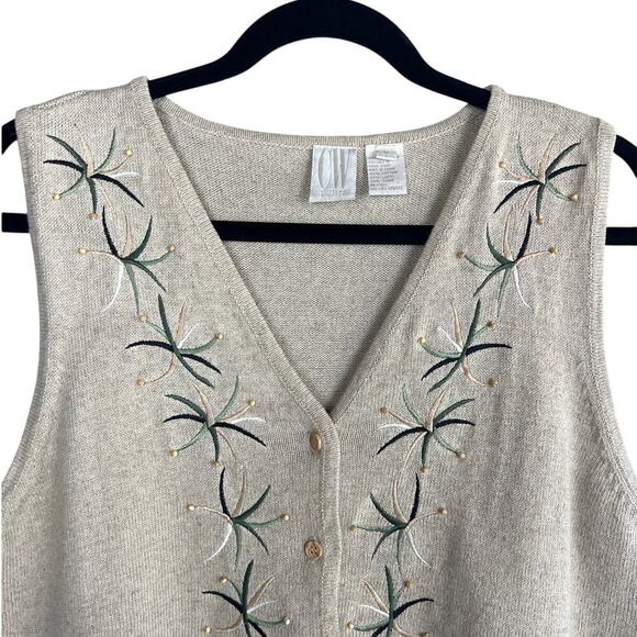 Vintage Clifford & Wills Embellished Sweater Vest Size M - Picture 2 of 7